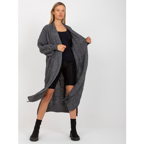 RUE PARIS Sweater-LC-SW-8032.34P-dark gray Cene