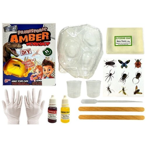  Prehistory Creative Set Create Amber Insects Cene