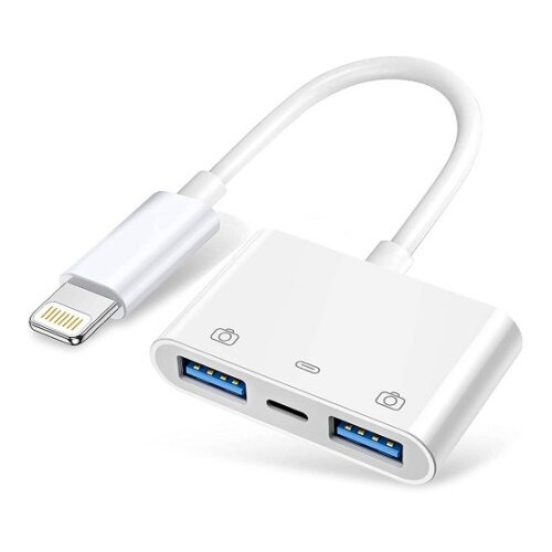 Lighting Lightning čitač kartica 3u1 2xUSB+Lightning ( 11-354 ) Slike