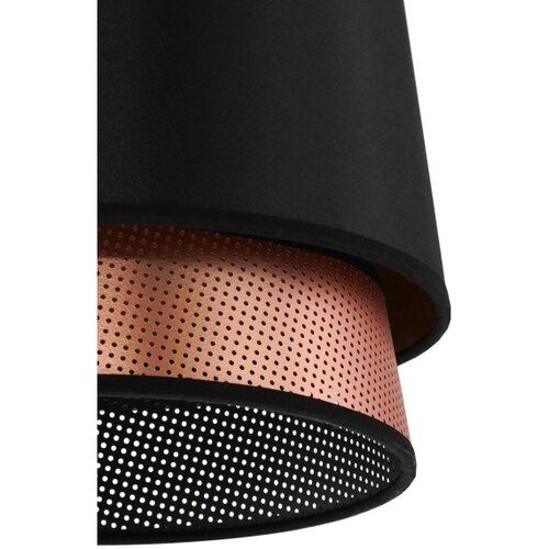  Duolla - Plafonski luster BELL SHINY 1xE27/15W/230V, prečnik 25 cm, crna/bakrena Slike