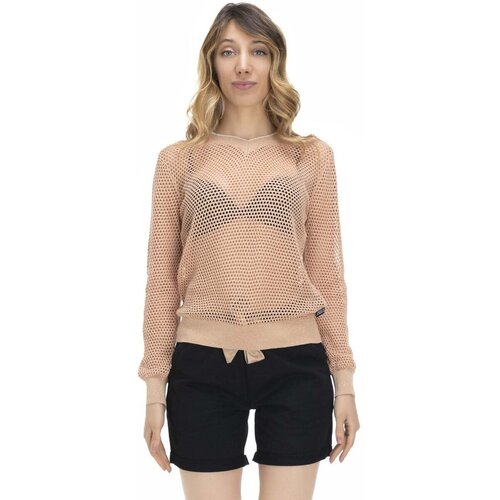 Leone 1947 Puloverji Woman Knitted V Neck Earth Tones Bež Slike