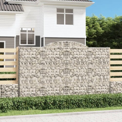  Lučne gabionske ko&scaron;are 5 kom 300x50x180/200cm pocinčano željezo Cene