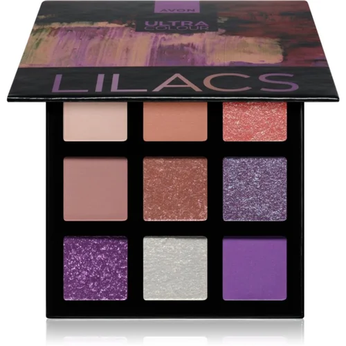 Avon Ultra Colour paleta sjenila za oči nijansa Lilacs 6,3 g