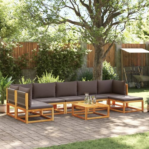 vidaXL 8-dijelna set vrtnih sofa s jastucima masivno bagremovo drvo Cene