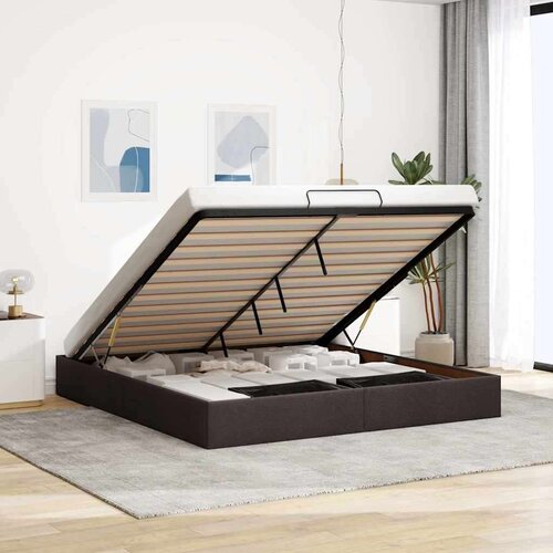 VidaXL otomanski okvir kreveta bez madraca 200x200 cm od tkanine Slike