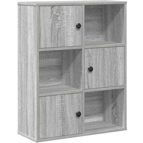 vidaXL Knjižna omara siva sonoma 60x24x76,5 cm inženirski les Cene