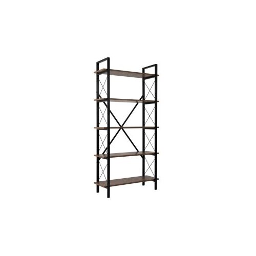 Hanah home polica za knjige elysian walnut black Slike