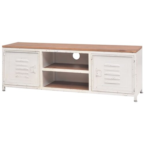 Maison Chic TV omarica - TV stojalo - Televizijska omarica 120x30x40 cm bela, (21699589) Slike