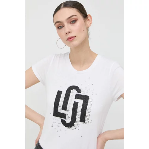 Liu Jo Pamučna majica boja: bijela