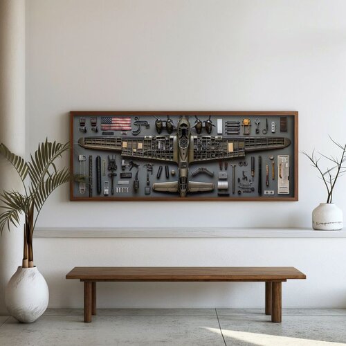 WALLXPERT FAH122-150 Multicolor Decorative Framed MDF Painting Cene