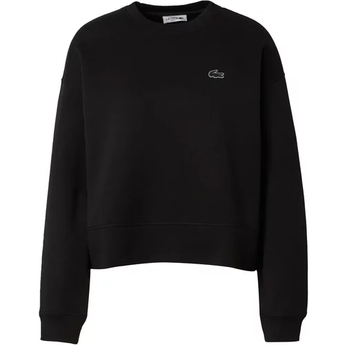 Lacoste Sweater majica crna / bijela