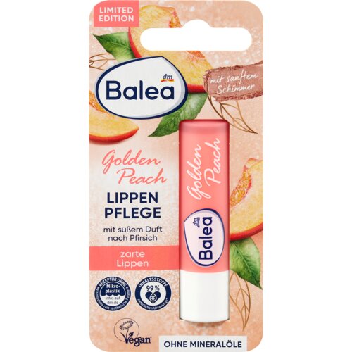 Balea Golden Peach balzam za usne 4.8 g Cene
