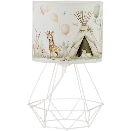  Dečija stona lampa KIDS ROOM 1xE27/60W/230V, prečnik 18 cm, sa motivom životinjica Cene
