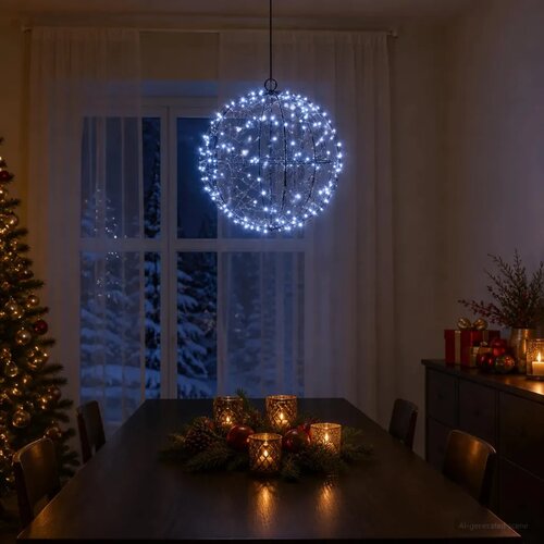  Božićni vrh svjetla 200 LED lampica Hladno bijela - Hladna bijela &Oslash; 20 x 22 cm 1 Cijene