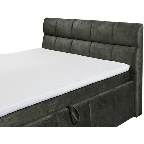 Modante POSTELJA Z VZMETNICO 180 cm x 200 cm , tekstil temno zelena Slike