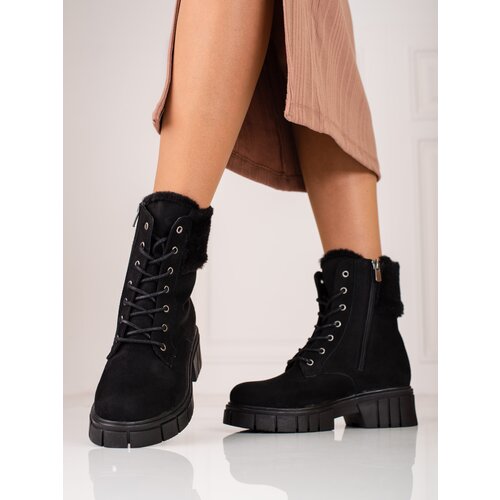 T.SOKOLSKI Women&amp;#039;s suede ankle boots Shelovet Slike