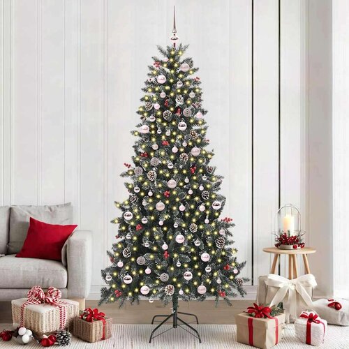 vidaXL Umestno božično drevo med 300 LED Zelena 129.5 x 129.5 x 240 cm Cene