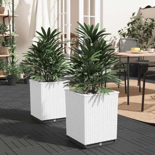 vidaXL Sadilice 2 kom bijele 30 x 30 x 37 cm od polipropilena Cijene