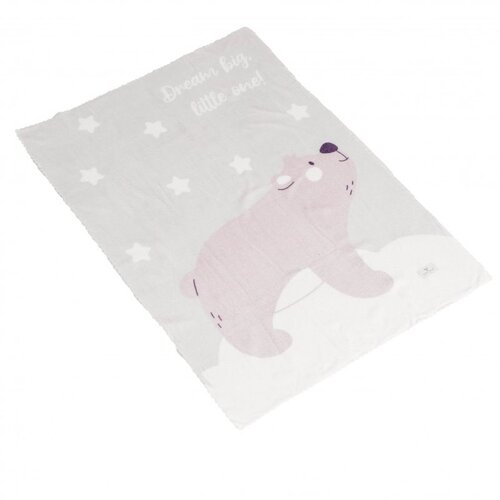 Cangaroo dječja dekica Dreamy Bear Grey 75 &amp;times; 100 cm Slike