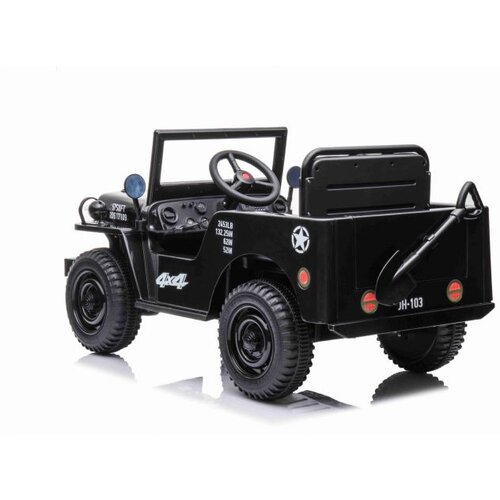 Lean Toys Otro&amp;scaron;ki električni avto USA ARMY 4x4 Enosed 12V Črna Slike
