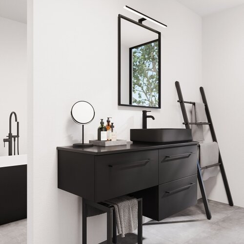 CAMARGUE Ogledalo za kupatilo BORGSTED 60x80 cm, crno Slike