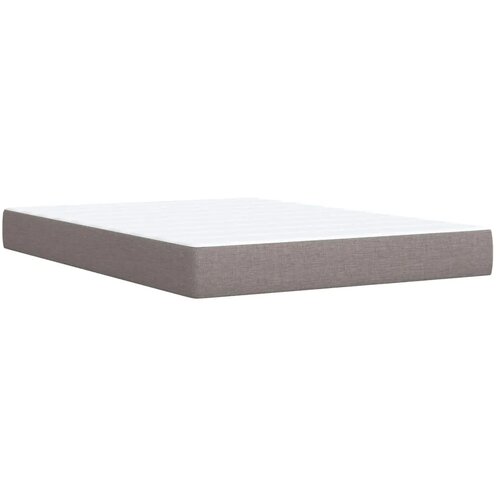  Boxspring krevet s madracem Sivosmeđa 160 x 200 cm Tkanina - Sivosmeđa 160 x 200 cm Dizajn linija Slike
