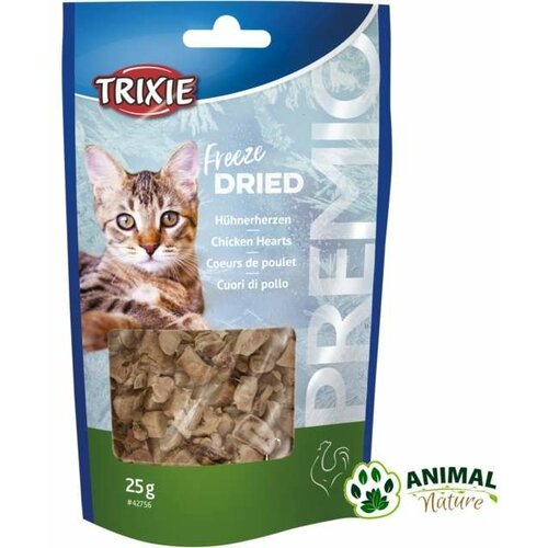 Trixie poslastice za mačke sušena pileća srca 100% Cene