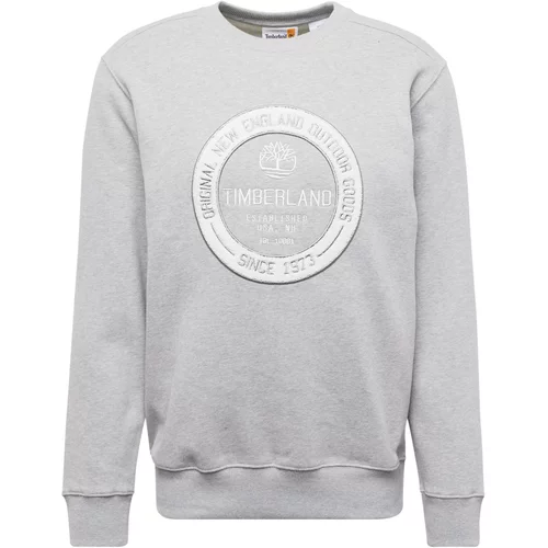 Timberland Sweater majica siva melange / bijela