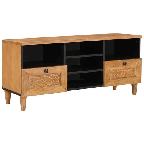TV ormar Svjetlosmeđa 100 x 33 x 46 cm masivno drvo manga Cijene