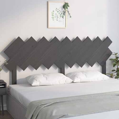 vidaXL Uzglavlje za krevet sivi 178x3x80,5 cm od masivne borovine Cene