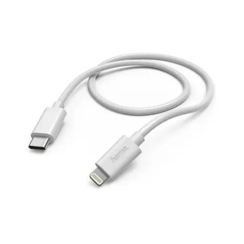 Hama USB polnilni kabel USB 2.0 Apple Lightning vtič \, USB-A vtič 1.00 m bela 00201579, (20614451) Cene
