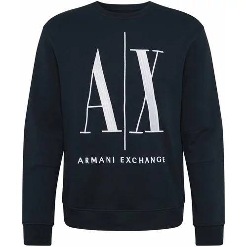 Armani Exchange Sweater majica mornarsko plava
