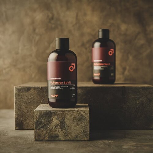 Beviro Natural Body Wash Bohemian Spirit gel za prhanje za mo&amp;scaron;ke 250 ml Slike