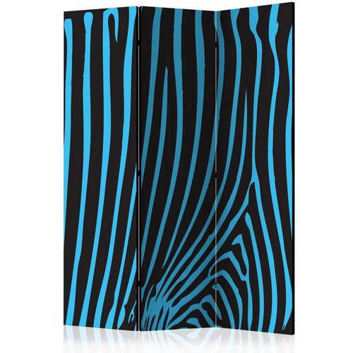  Paravan u 3 dijela - Zebra pattern (turquoise) [Room Dividers] 135x172 Slike