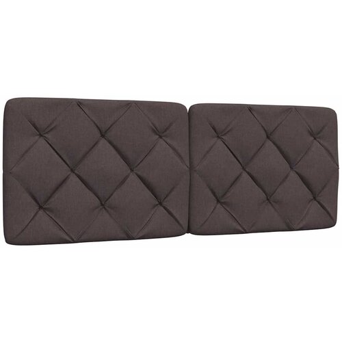 vidaXL Vzglavna stranica temno rjava 140 cm blago Cene