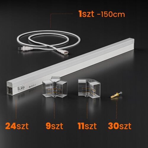  LED plafonsko svetlo LED/240W/85-265V 6500K 298x209 cm CRI 90 IP44 bela Slike