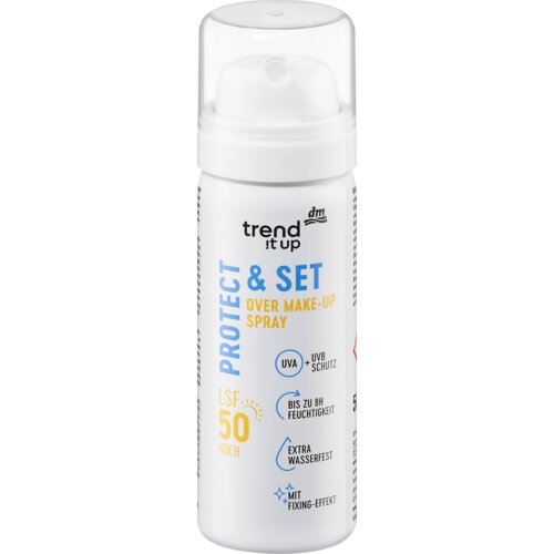 trend !t up PROTECT & SET sprej za fiksiranje šminke i zaštitu od sunca, SPF 50 50 ml Cene