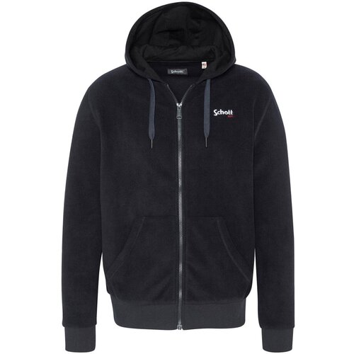 Schott Puloverji PLHOODZIP20 Modra Cene