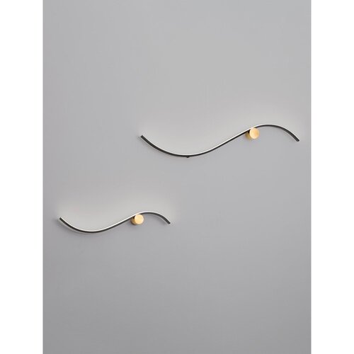 Nova Luce Mat crna LED zidna lampa aluminijska Kima &amp;ndash; Slike