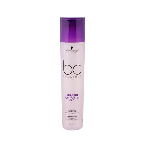 Schwarzkopf Professional BC Bonacure Keratin Smooth Perfect micelarni šampon za neukrotljive lase 250 ml za ženske