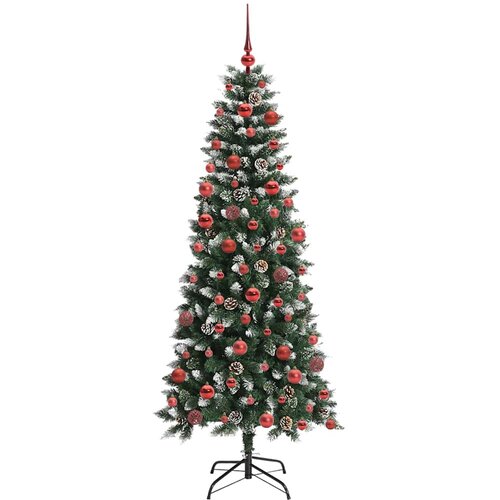 Umjetno božićno drvce Zelena 180 cm PVC, plastika i čelik Slike