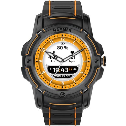 Hammer Pametna ura Watch Plus, robustna z vodotesno IP68, sledilnik dejavnosti - crna, (20763398) Cene
