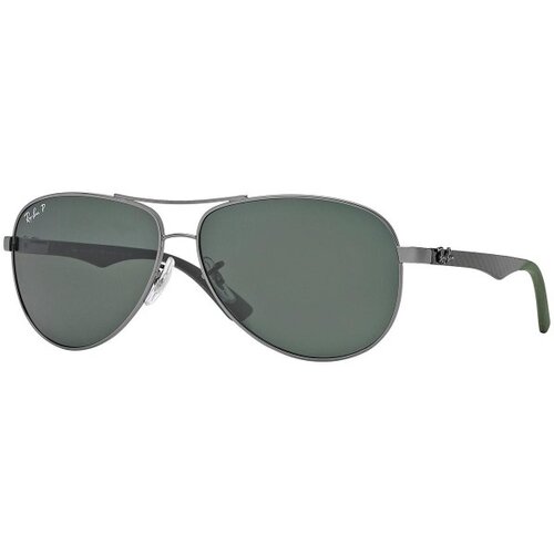 Ray-ban Carbon Fibre RB8313 004/N5 Polarized L (61) Srebrna/Zelena Slike