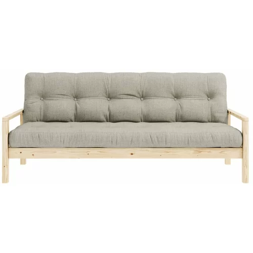 Karup Design Bež lanena sklopiva sofa 205 cm Knob –