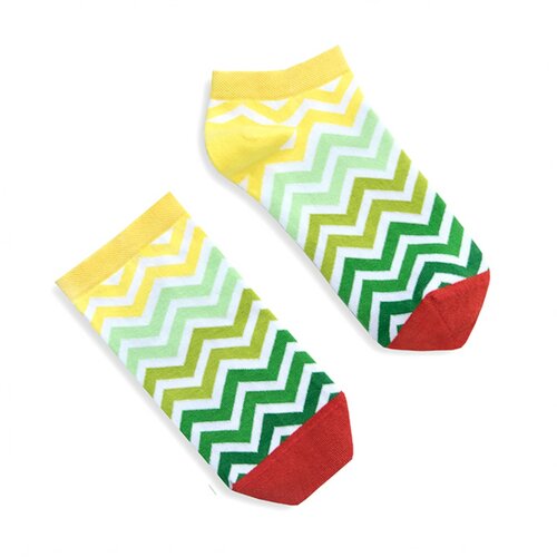 Banana Socks unisex's socks short green stripes Cene