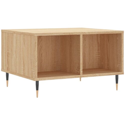 Maison Chic Klubska mizica - kavna mizica - Nizka mizica sonoma hrast 60x50x36,5 cm inženirski les, (21752843) Slike
