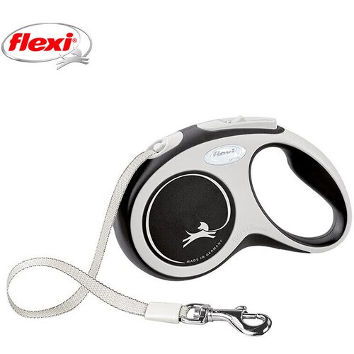  Flexi Povodac za pse L, 8 m, Crni Slike