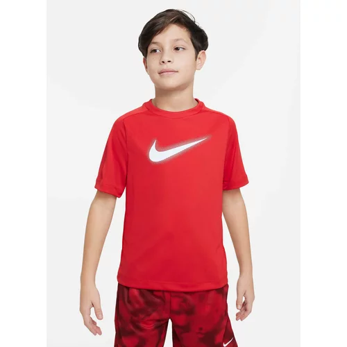Nike DF MULTI+ SS TOP HBR Majica za dječake, crvena, veličina