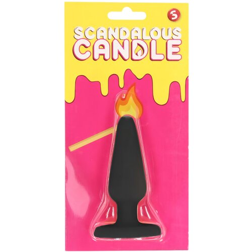 Shots Scandalous - sveča - analni čep - črna (50g) Cene