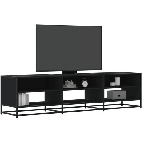 TV ormarić crni 180x40x46 cm od konstruiranog drva Cene